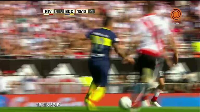 Bou marcó el 1-0 de Boca a River