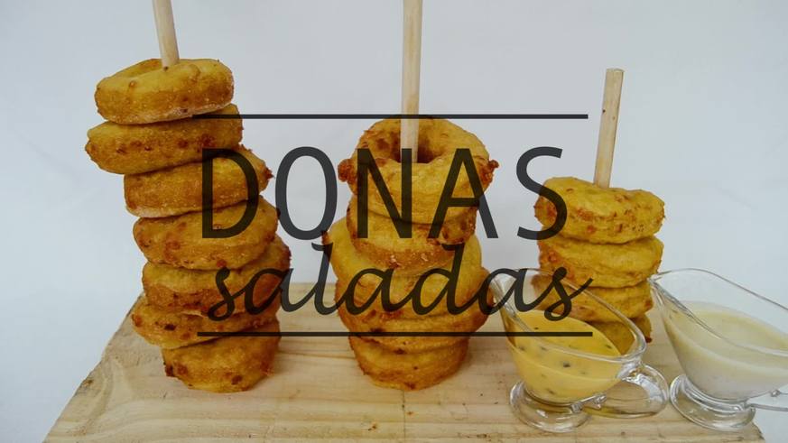 Así se preparan las donas saladas