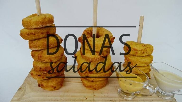 Así se preparan las donas saladas