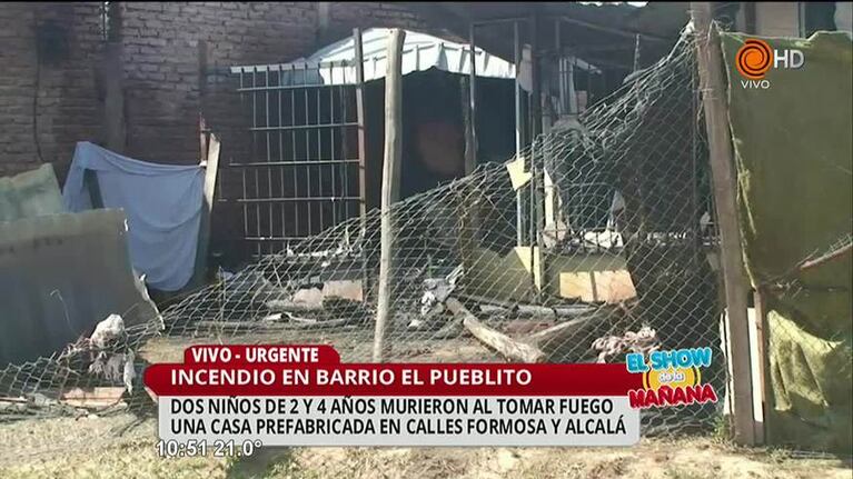 Dos nenas murieron en voraz incendio