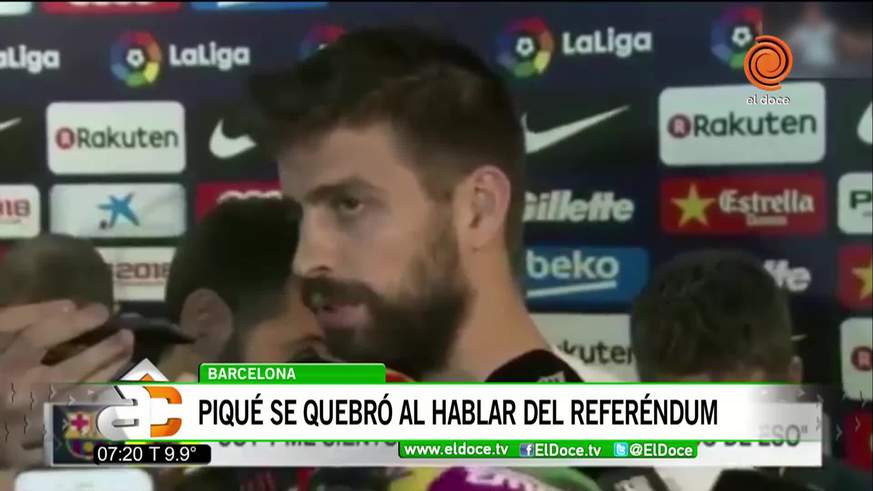 El llanto de Gerard Piqué al hablar de Cataluña