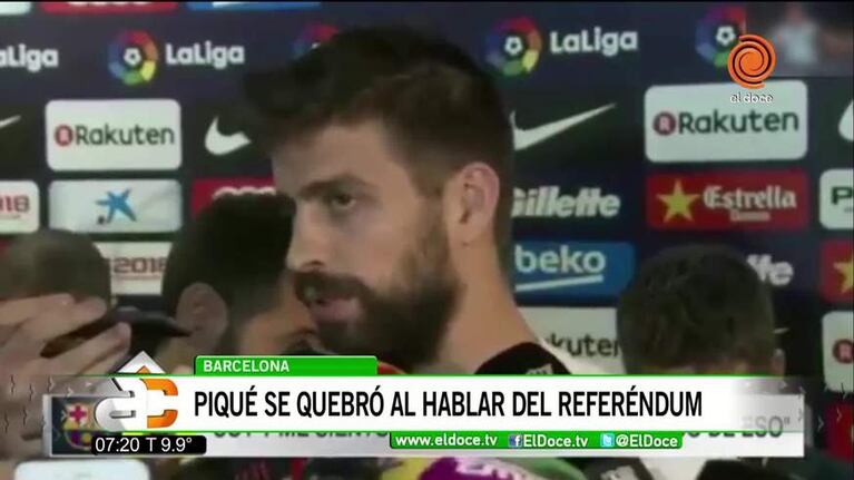 El llanto de Gerard Piqué al hablar de Cataluña
