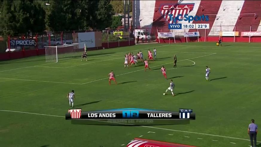 Talleres le ganó sobre el final a Los Andes