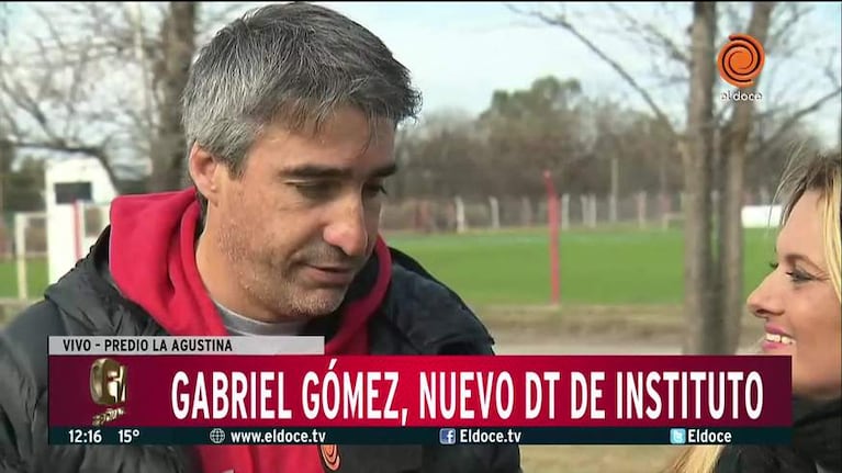 Gabriel Gómez, el nuevo DT de Instituto