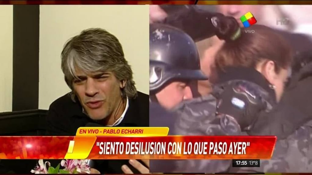 Pablo Echarri habló sobre la detención de López
