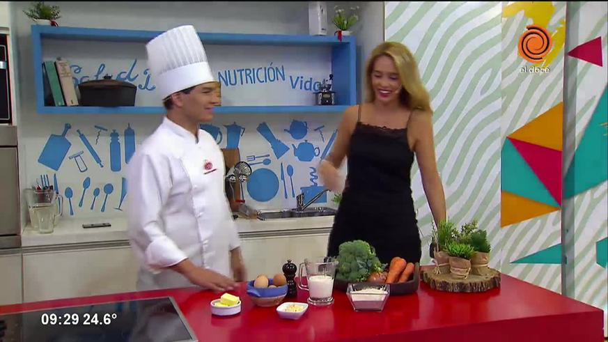 Hoy cocinamos "torta de brócoli y zanahoria"