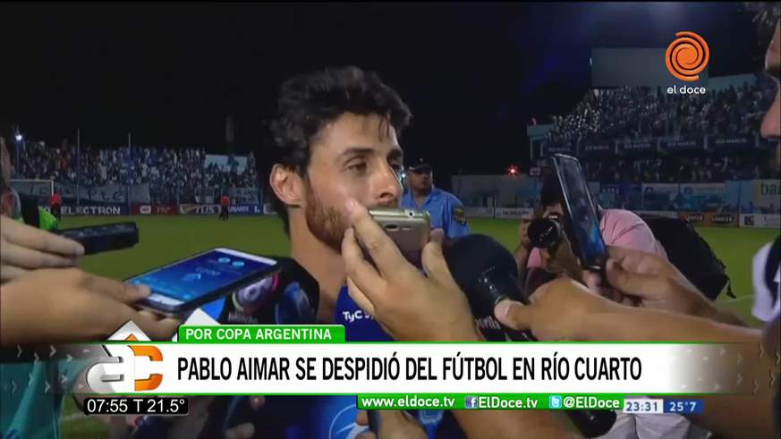 Pablo Aimar: "Agradezco a mi familia y a la gente de Río Cuarto"