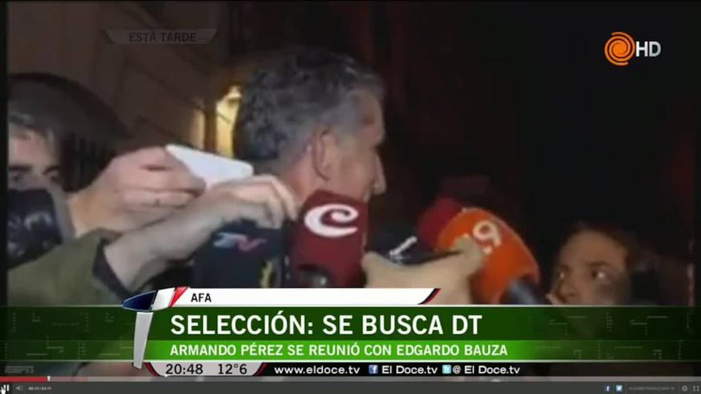 Bauza se reunió con Armando Pérez por la Selección