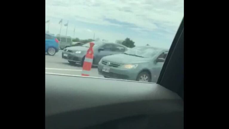 La congestión en la autopista a Carlos Paz