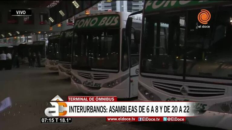 No funciona el transporte interurbano