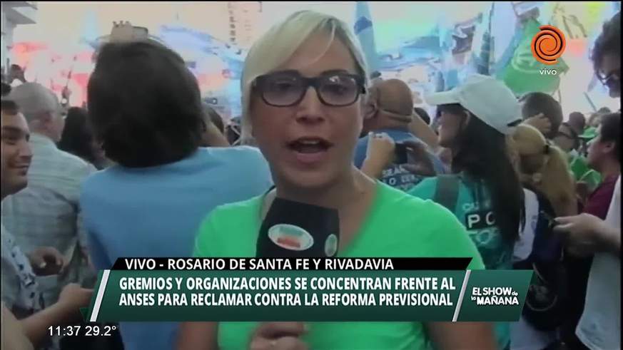 Protesta contra la Reforma Previsional