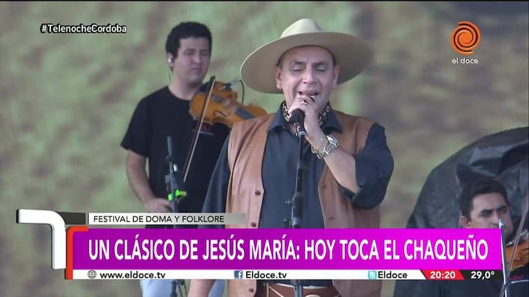 El Chaqueño, feliz por tocar un viernes en Jesús María