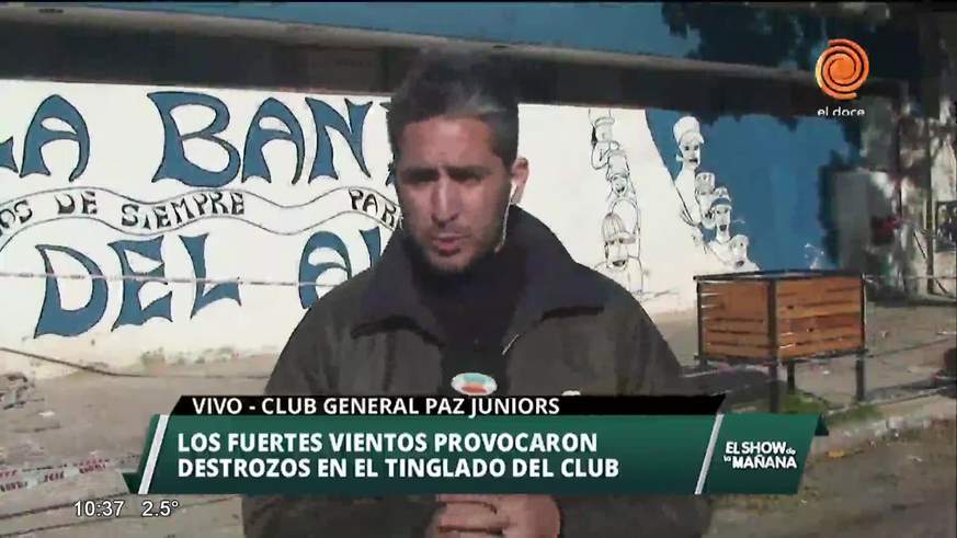 Destrozos en el General Paz Juniors