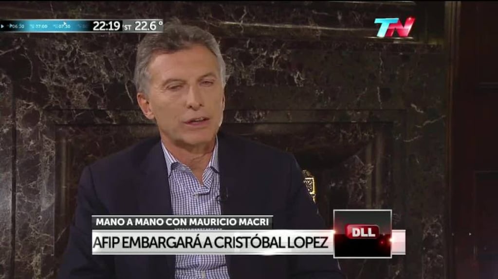 Macri, contra Cristóbal López: "El que se haga el vivo irá preso"