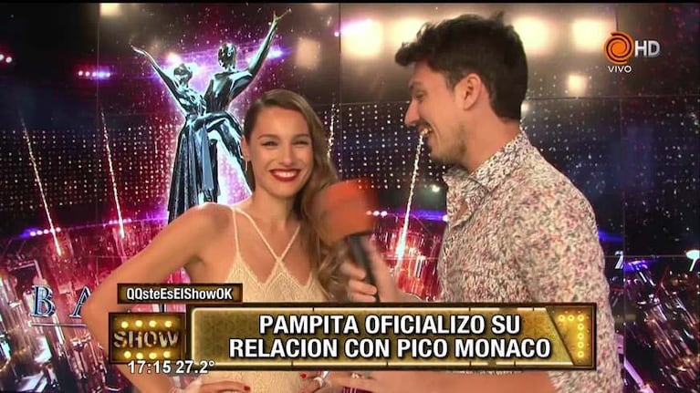 Pampita confirmó el noviazgo con Pico Mónaco