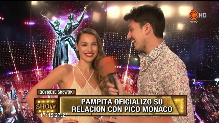 Pampita confirmó el noviazgo con Pico Mónaco