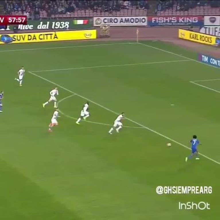 El segundo gol de Higuaín ante Nápoli