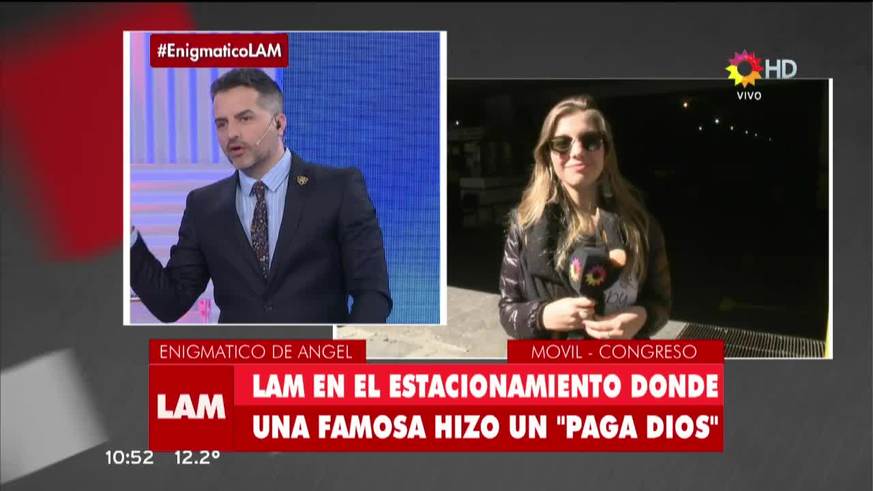 Pampita no pagó el estacionamiento