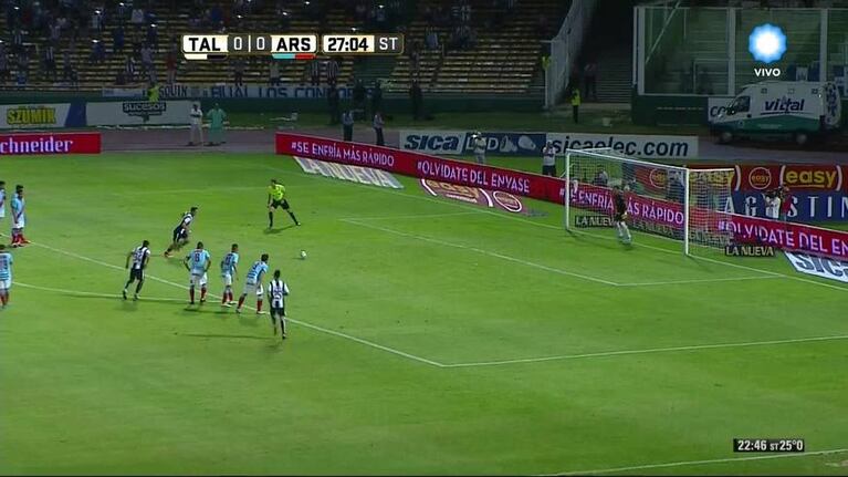 Klusener erró el penal ante Arsenal