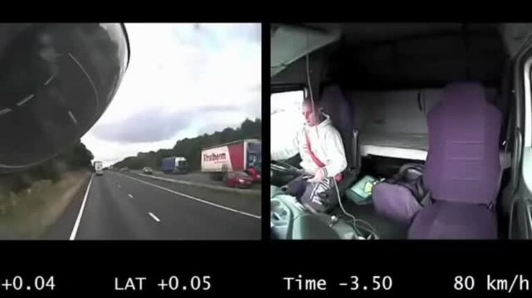 El video del camionero que provocó una tragedia