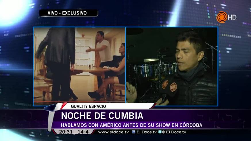 Américo elogió a Córdoba antes del show