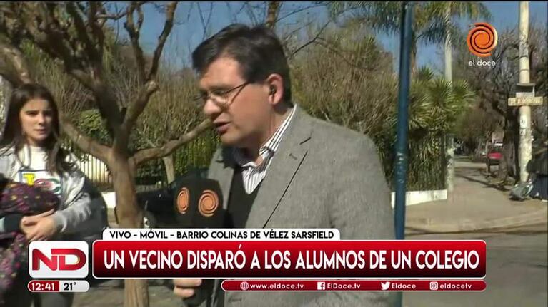 Molesto por los ruidos del recreo, un hombre le disparó a tres alumnos