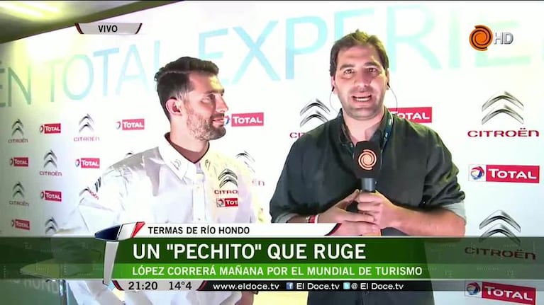 Pechito López palpitó su carrera en Termas de Río Hondo