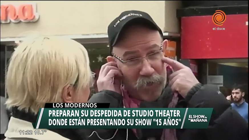 Últimos días del show de "Los Modernos"