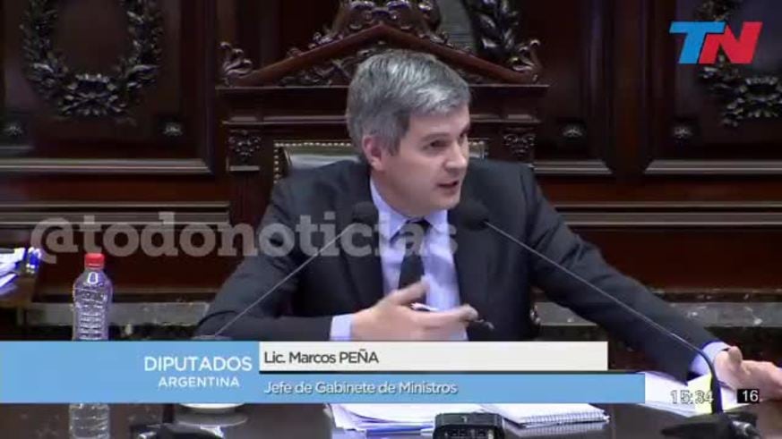 Peña brindó un informe de gestión en el Congreso