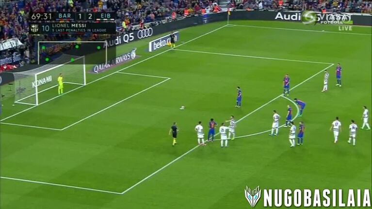 Messi no pudo convertir un penal