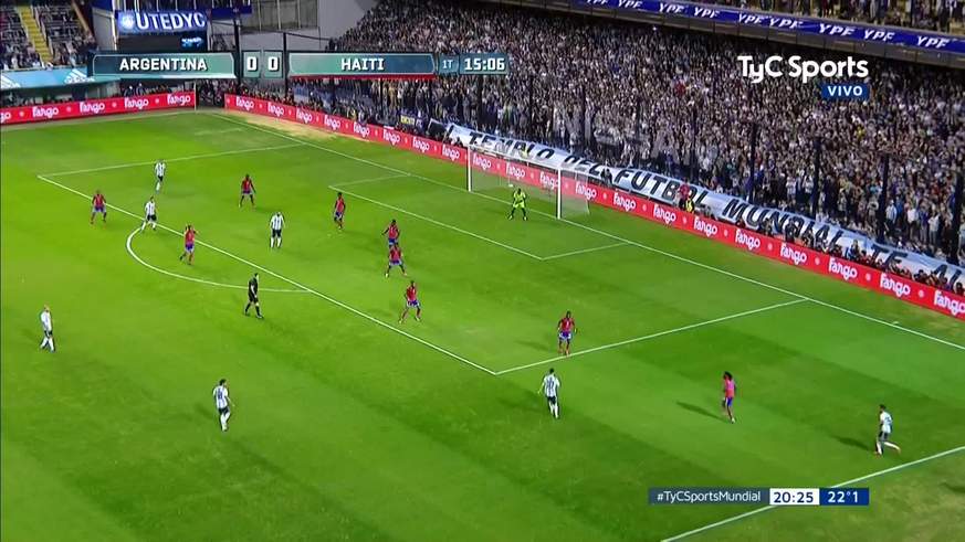 Messi marcó el primer gol de penal ante Haití