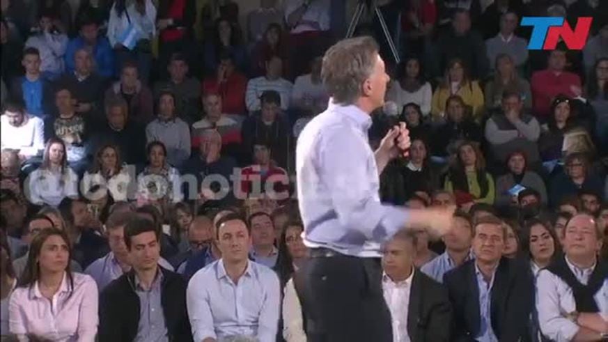 Macri insultó a los narcos en un acto de campaña