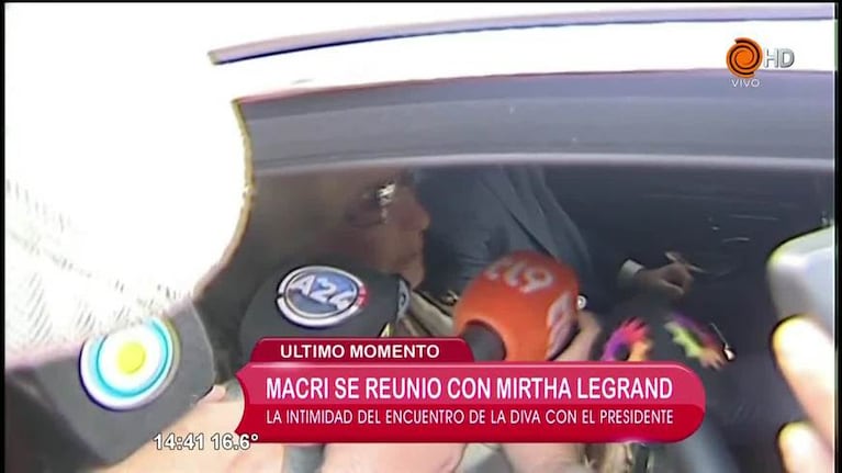 Mirtha Legrand almorzó con Macri en la Rosada