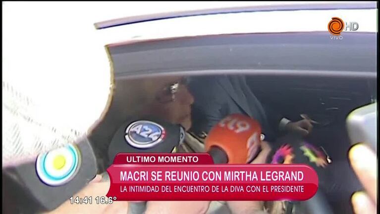 Mirtha Legrand almorzó con Macri en la Rosada