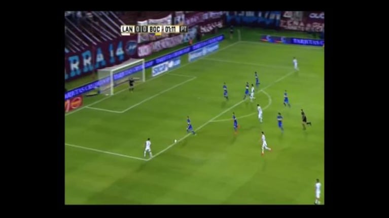 Lanús le metió dos goles en dos minutos a Boca