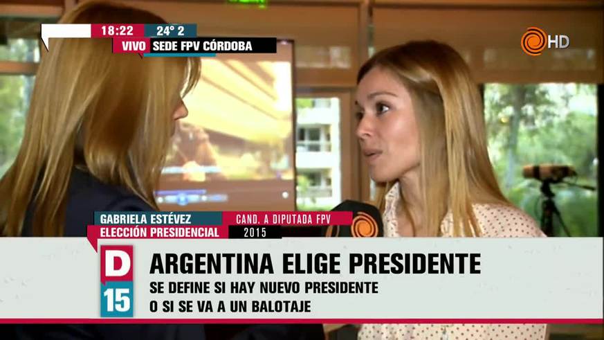 Gabriela Estévez en el Frente para la Victoria