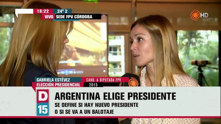 Gabriela Estévez en el Frente para la Victoria