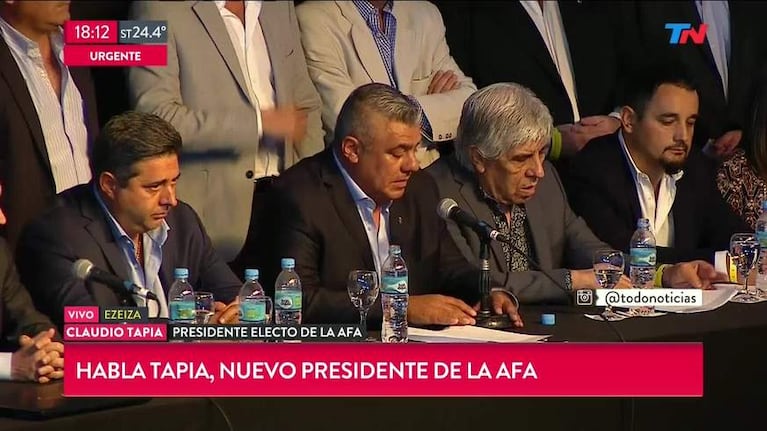 La asunción de Tapia en AFA