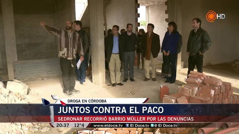 Todos juntos contra el paco: el Sedronar recorrió barrio Müller