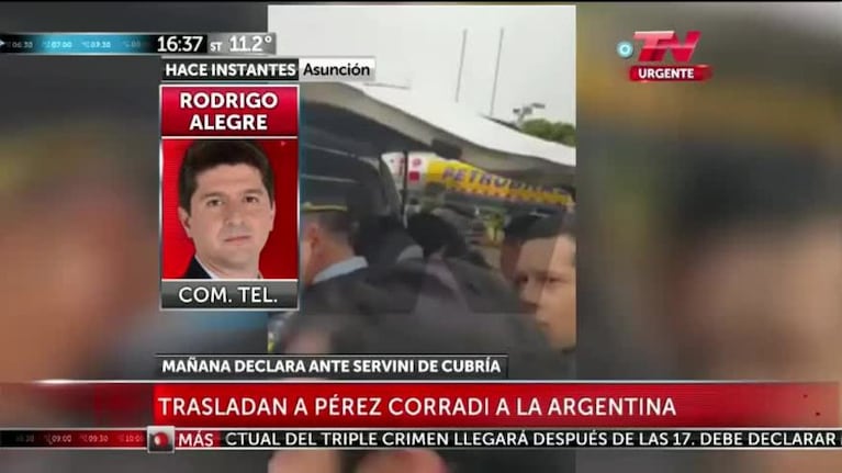 Extraditaron a Pérez Corradi de Paraguay