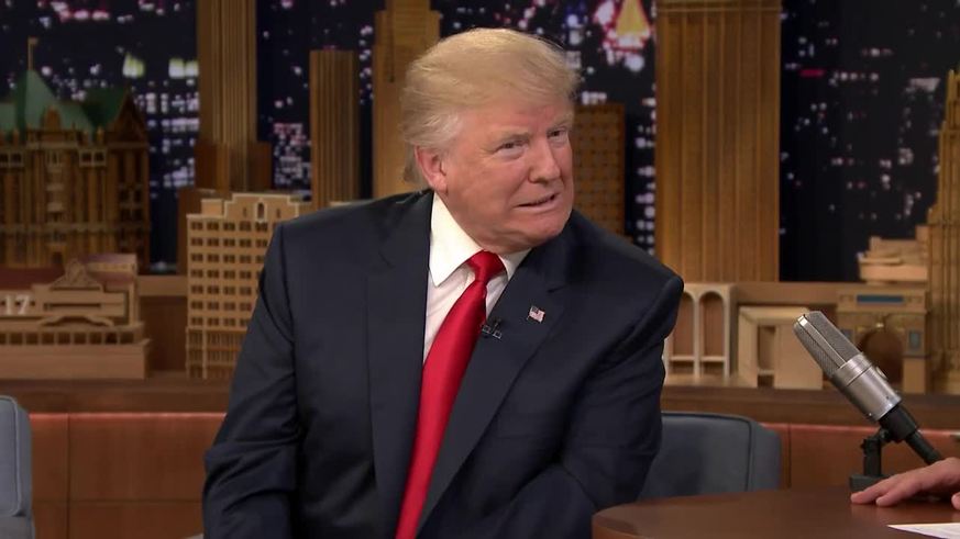 Donald Trump despeinado por Jimmy Fallon