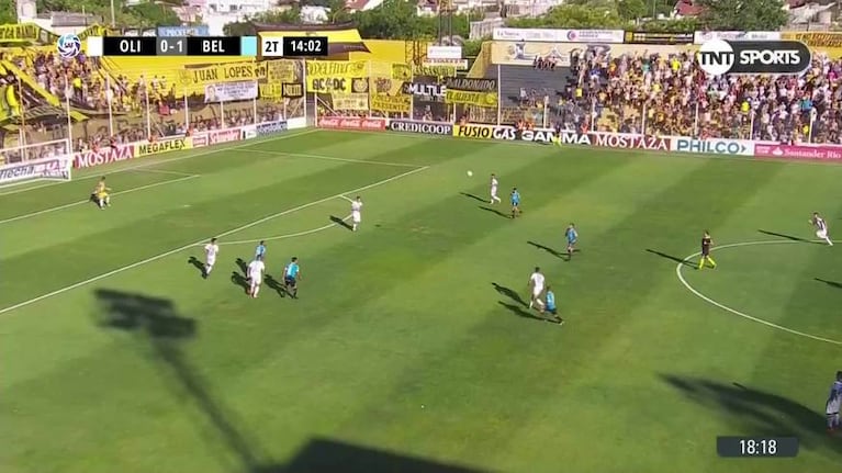 El golazo de Matías Suárez para Belgrano contra Olimpo