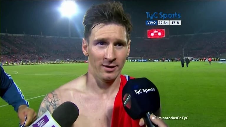 Messi, tras el 2-1 a Chile: "Tenía muchas ganas de estar"