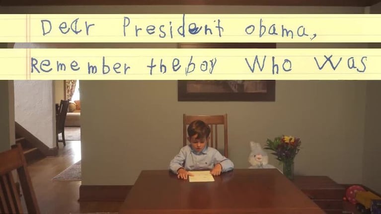 La carta de un niño que conmovió a Obama