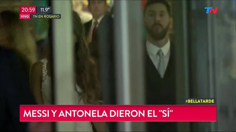 Messi y Antonela brillaron en la alfombra roja