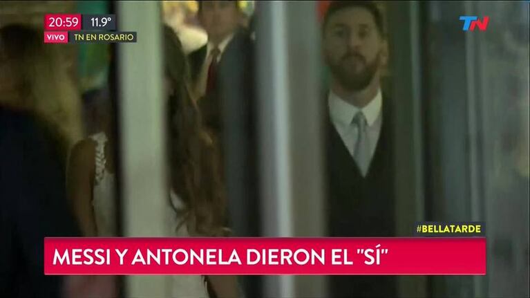 Messi y Antonela brillaron en la alfombra roja