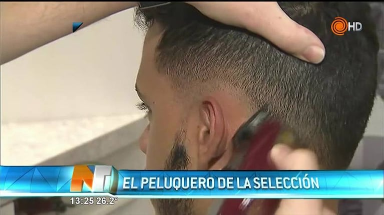 El peluquero brasilero de la Selección Argentina
