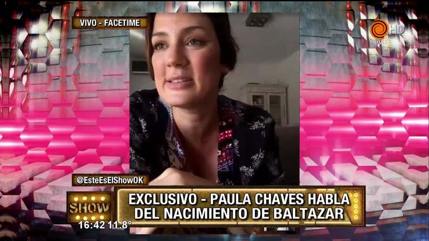 Paula Chaves dio detalles del nacimiento de Baltazar