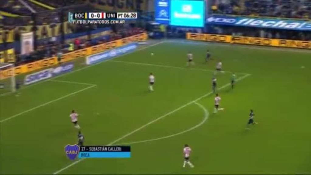 El gol de Calleri para Boca ante Unión