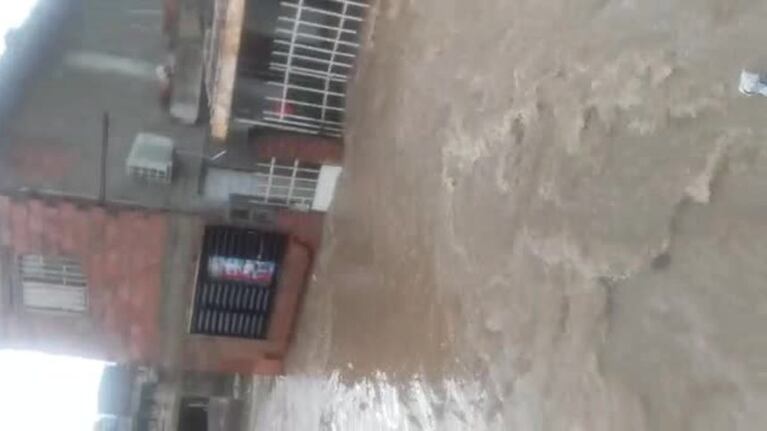 Desesperante: así entraba el agua a las casas